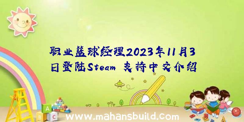 职业篮球经理2023年11月3日登陆Steam